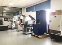 Laboratorio de asfalto. para muestra preparar