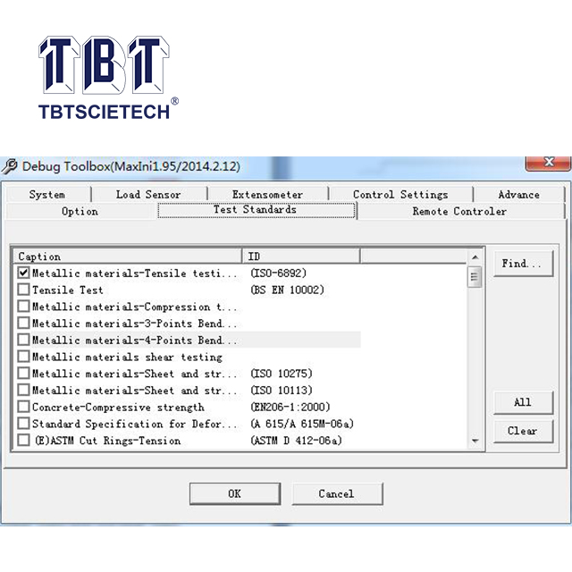 Máquina de prueba universal electrónica con control por PC